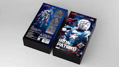 Suit Up with Iron Patriot! ZD Iron Man MK30 Blue Steel Action Figure - 1/10 Scale, Highly Detailed, Perfect for Collectors