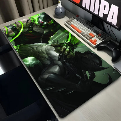Black Non-slip Table Mat Gaming Accessories B-Batman Anime Mouse Pad Large Mousepad Office Laptop Keyboard Deskpad Rubber Carpet