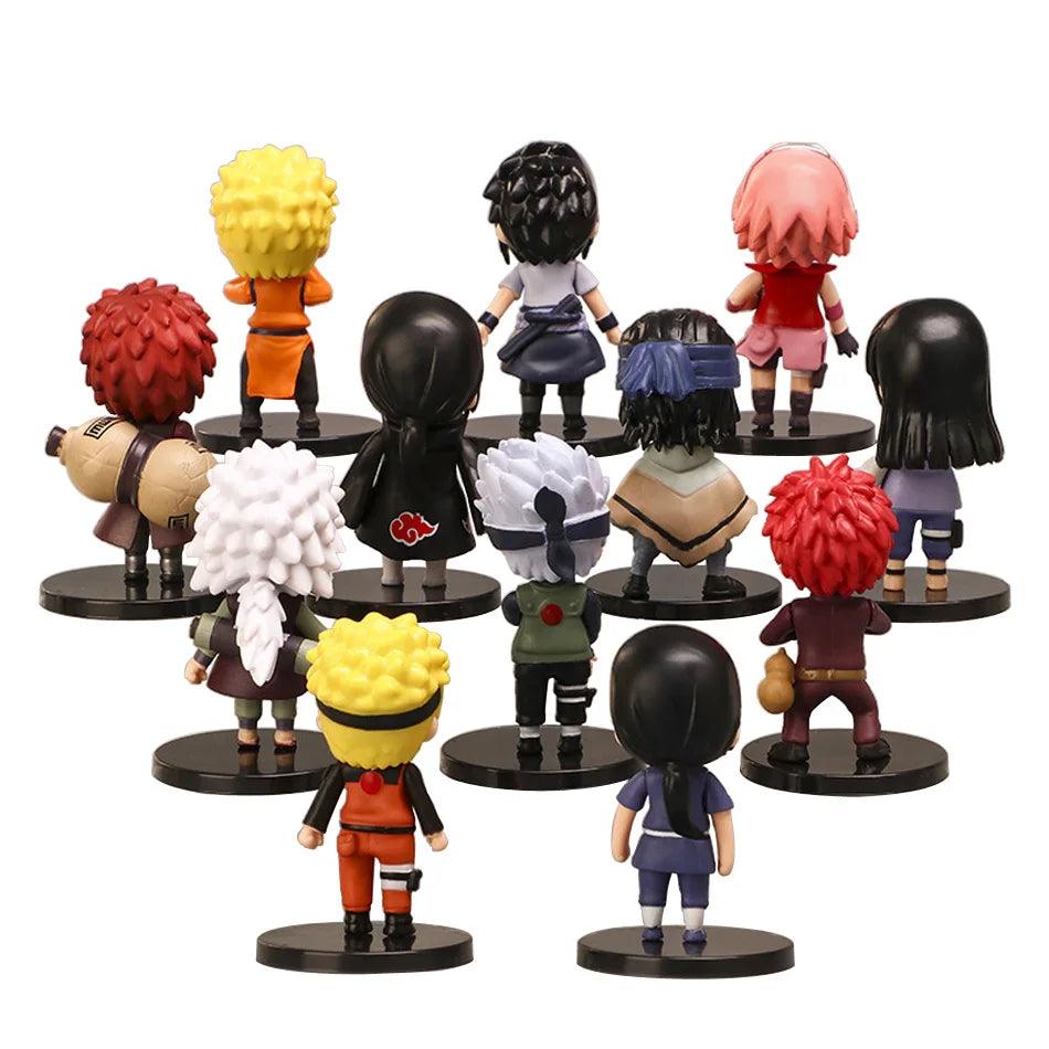 Bring the excitement of the Naruto Shippuden universe to your collection with this 12-piece set of Q-version PVC figures!