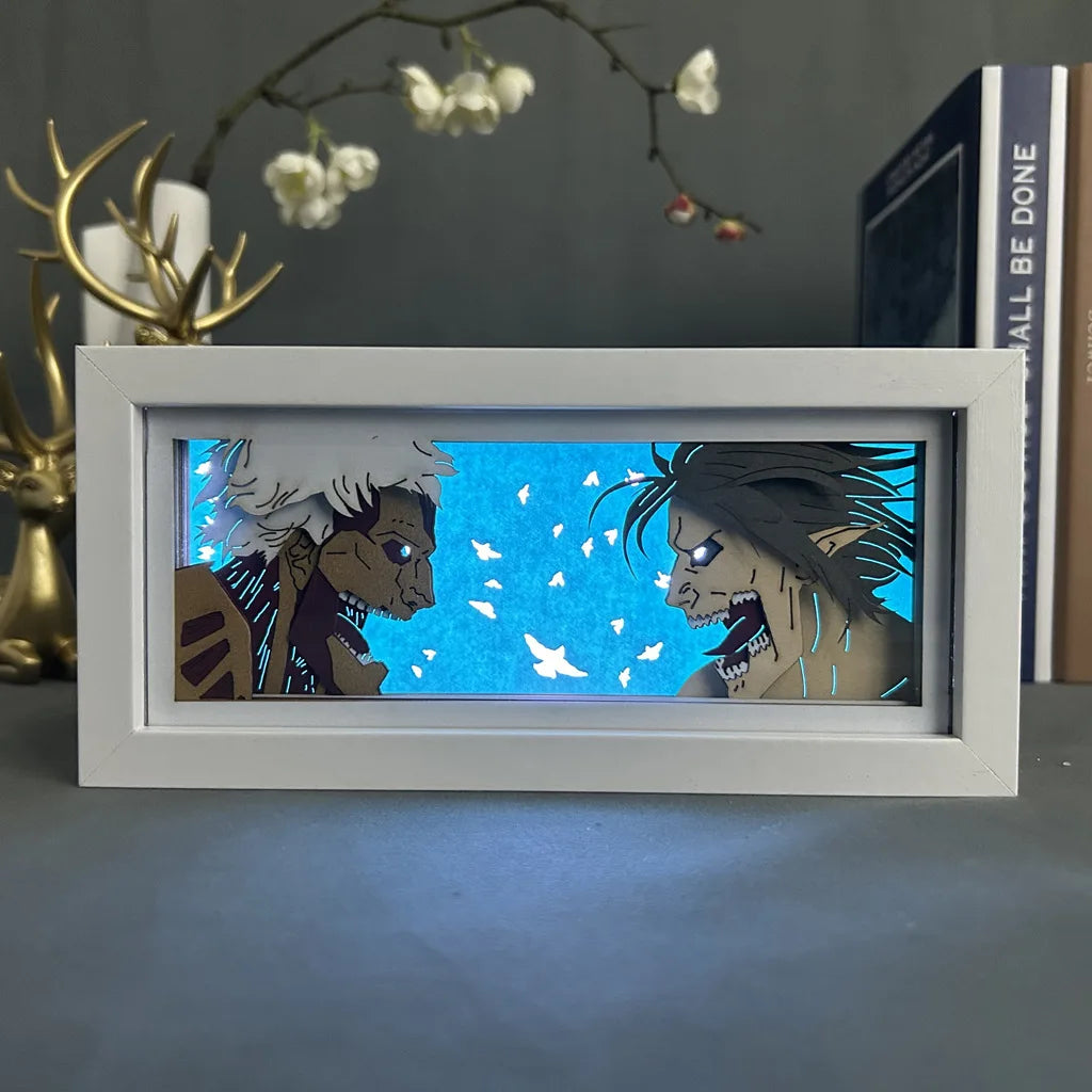 Anime LED Night Light – Demon Slayer, Chainsaw Man & Berserk Lamp