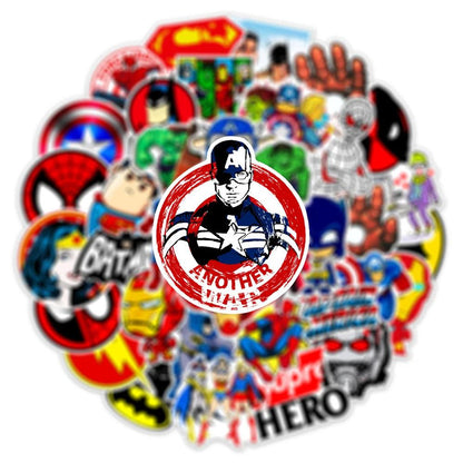 Assemble Your Sticker Squad! Marvel Avengers Stickers - 10/30/50-Pack, Waterproof, Perfect for Kids, Teens & Adults