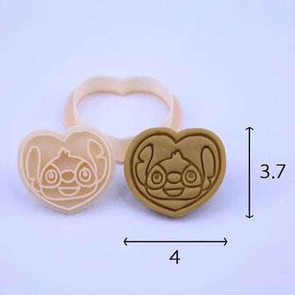 Disney Stitch Cookie Cutter Dumbo Anime Figures Biscuit Mould Bakery Mold Press Stamp Embosser Sugar Kitchen DIY Reusable Model