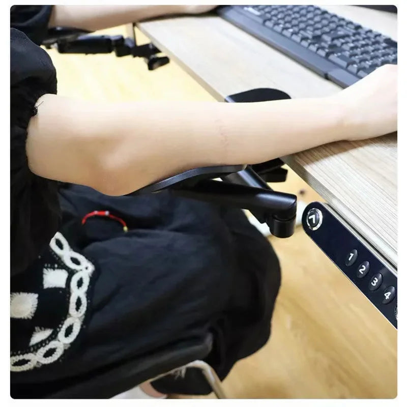New Metal Ergonomic Arm Rest Wrise Support Computer Home Office Mouse Hand Desk Adjustable Mouse Pad Armrest  Bracket Console