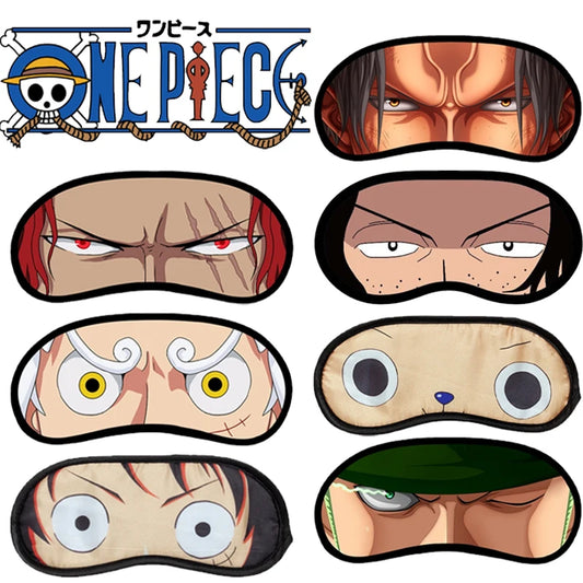 One Piece Blackout Sleep Mask - Luffy, Zoro, Chopper & Ace Design