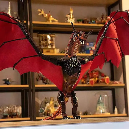 1889pcs Creative MOC Giant Dragon Building Blocks Model Movie Series Childrens Assembly Bricks Toys for Boys Kids Birthday Gifts