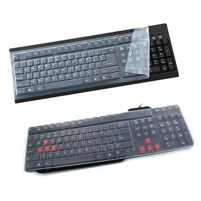 Universal Keyboard Silicone Protector Film Skin Cover Desktop PC Transparent Silica Gel Bump Concave Keyboard Transparant Cover