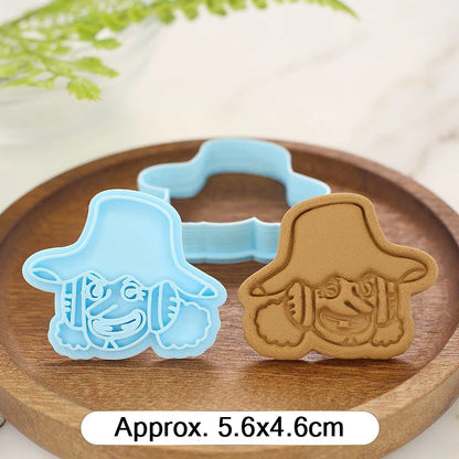 One Piece Luffy Zoro Biscuit Mould Cookies Cutters Cartoon Pressable Confectionery Stamp Kitchen Baking Pastry Tools Bakeware