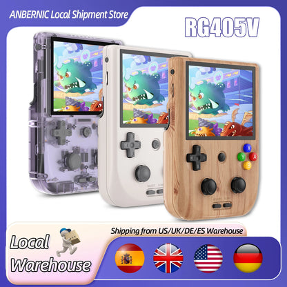 ANBERNIC RG405V Retro Handheld Game Console Unisoc Tiger T618 Android 12 System 4 Inch IPS Touch Screen Support 5G WiFi 5500mAh