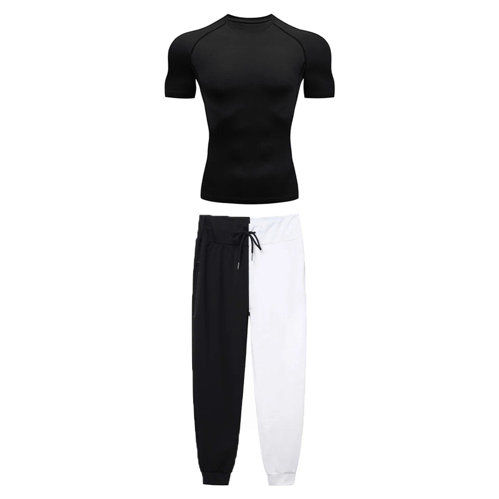 Toji Workout Compression Set | Jujutsu Kaisen Tee & Pants Anime Activewear
