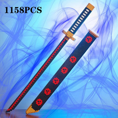 Samurai Sword Building Block Set with Scabbard – DIY Katana Model
