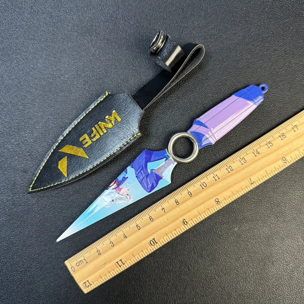 17cm Valorant Championships 2021 Karambit Rotatable All Metal Game Melee Weapon Traning Knife Claw Cosplay Prop Toys Home Decor