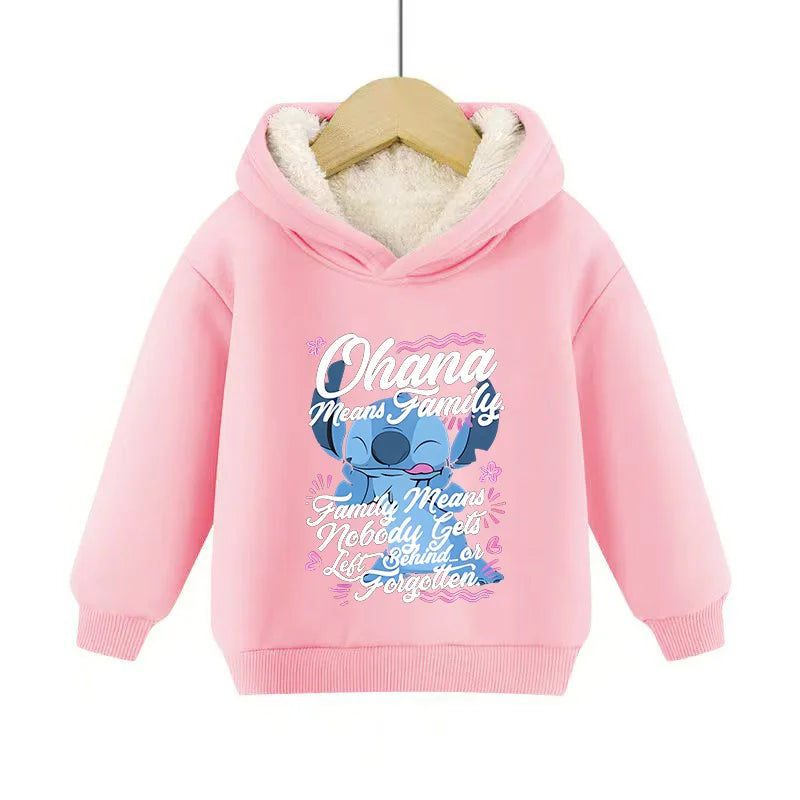 Disney Stitch Kids Hoodie - Long-Sleeve Casual Pullover for Winter & Autumn