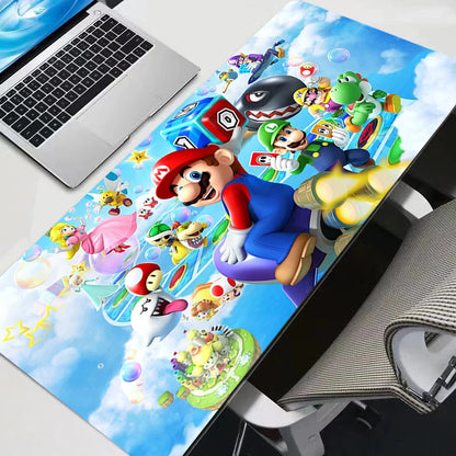 Gamer Desk Mat Super M-mario XXL Mousepads Pc gift Mouse Pad Office Desk Pads Large Mousepad Non-slip  For Computer For LOL