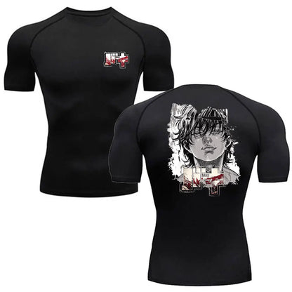 Baki Hanma MMA Compression T-Shirt – Anime Gym Fitness Rash Guard