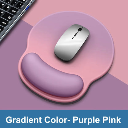 Gradient color mouse pad comfortable wrist rest non-slip mouse pad soft mouse pad wrist rest computer desktop silicone mouse pad