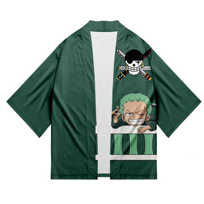 One Piece Cosplay Kimono - Luffy, Zoro, & Ace Cloak Cardigan Robe