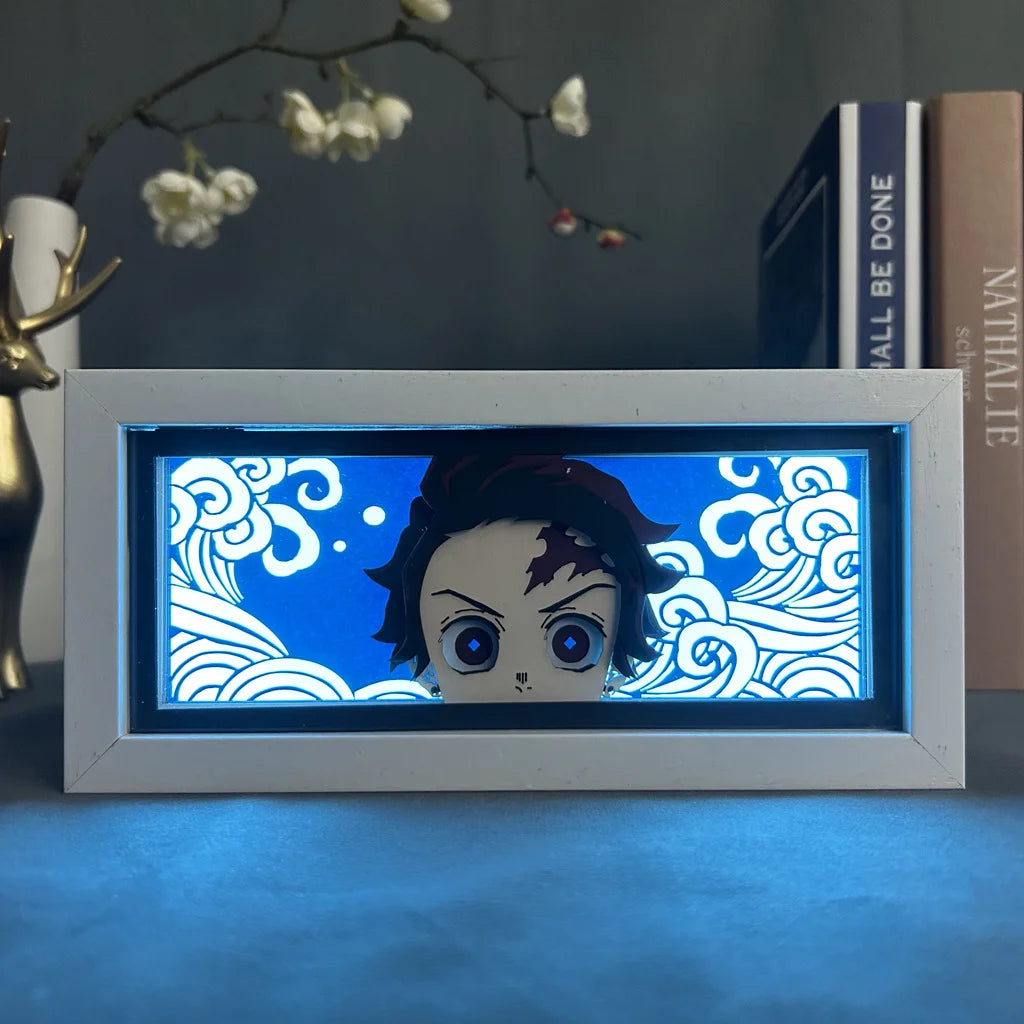 Anime LED Night Light – Haikyuu!!, Blue Lock & Demon Slayer Lamp