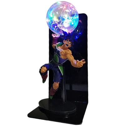 Dragon Ball Super LED Table Lamp – Goku & Bardock Super Saiyan | 23cm PVC Anime Figure