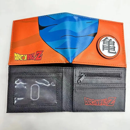 Hot Sales Anime Dragon Ball Cartoon PU Wallet Son Goku Creative Bulma Simple Foldable Coin Purse Multifunctional Card Boys Gift