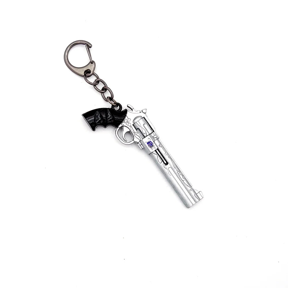 DMC Devil Dante Sword Rebellion Awakening Keychain Game Peripherals May Nero Red Queen Revolver Ebony & White Ivory Cry Keychain