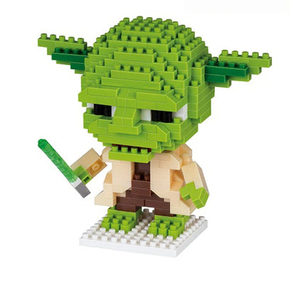 Building Blocks Anime Master Yoda Bricks Cartoon Action Figures Heads Assembly Educational Toys Kid Birthday Gift