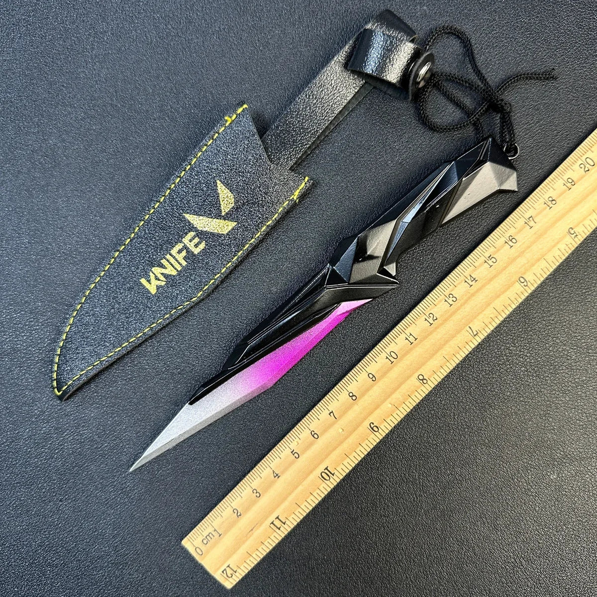 17cm Valorant Championships 2021 Karambit Rotatable All Metal Game Melee Weapon Traning Knife Claw Cosplay Prop Toys Home Decor