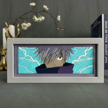Anime LED Night Light – Gojo, Tanjirou, Zenitsu & More | Color-Changing Lamp