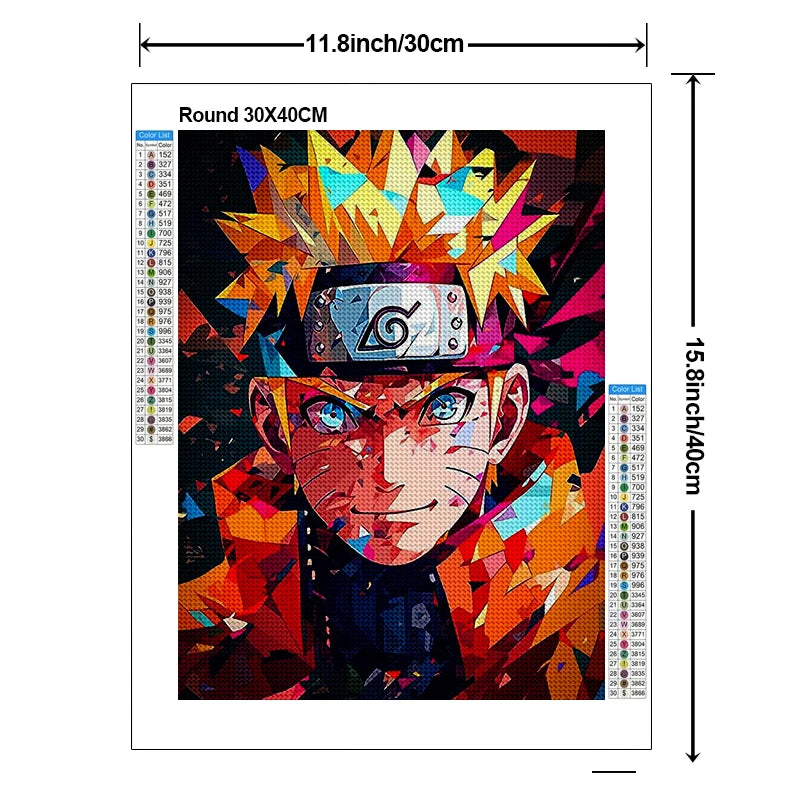 Unleash Your Inner Artist and Create a Sparkling Naruto Masterpiece with This Diamond Painting Kit! - Rexpect Nerd