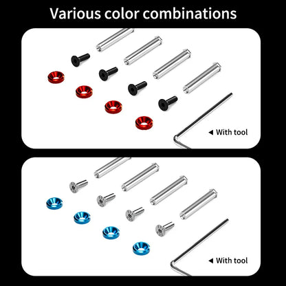 Computer PC Case Cooling Fan Mount Screws Multiple Colour Mutually Locked Screw Fixer Bolt Set For Thickness of 25/30mm Fan