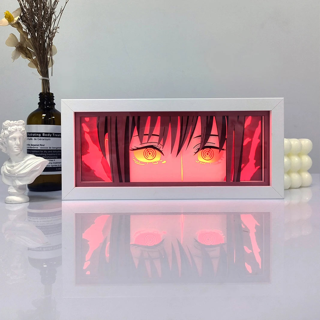 Anime LED Light Box – Manga Paper Carving Desk Lamp for Kids & Collectors