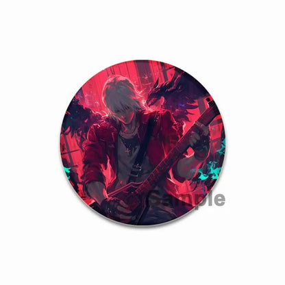 Dante Cartoon Cosplay Badge Game Anime Devil May Cry Brooch HD Print Handmade Pins for Backpack Accessories Clothes Decoration