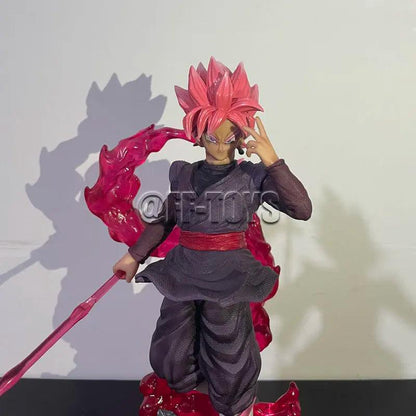 Zamasu & Black Goku Action Figure - Dragon Ball Z PVC Model with Light Base