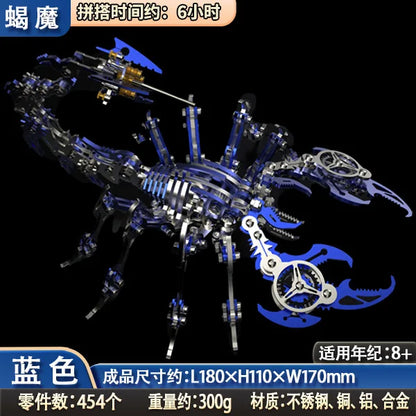 New DIY Scorpion Demon Toy Metal Assembly Model Puzzle 3D Stereoscopic Creative Handmade Mobile Birthday Gift Handmade Styling