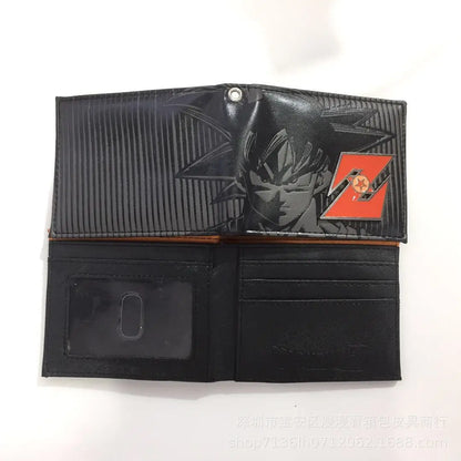 Hot Sales Anime Dragon Ball Cartoon PU Wallet Son Goku Creative Bulma Simple Foldable Coin Purse Multifunctional Card Boys Gift