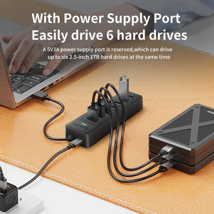 PHIXERO 7 in 1 USB C HUB 3.0 Type C 7 Port Multi Splitter Adapter OTG USB Power Adapter for Macbook Pro 13 Air Mi Pro PC Laptop