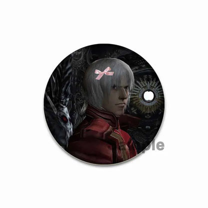Dante Cartoon Cosplay Badge Game Anime Devil May Cry Brooch HD Print Handmade Pins for Backpack Accessories Clothes Decoration
