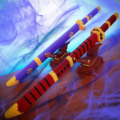 Samurai Sword Building Block Set with Scabbard – DIY Katana Model
