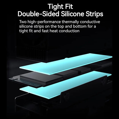 ID-COOLING M.2 NVMe Radiator 12000RPM PWM Adjustable Speed 2280 Solid State Hard Disk Heat Sink Fan for M.2 NVME SATA PCIE SSD