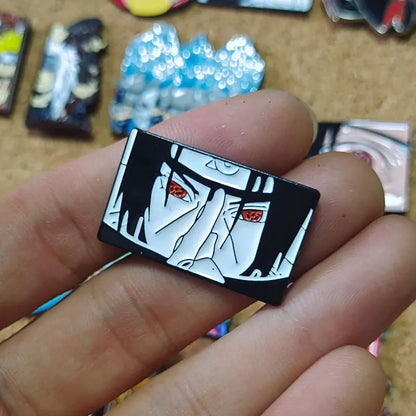 Uzumaki Akatsuki Red Cloud Enamel Pin Naruto Anime Brooch Lapel Badges for Backpacks Brooches Fashion Jewelry Accessories Gifts