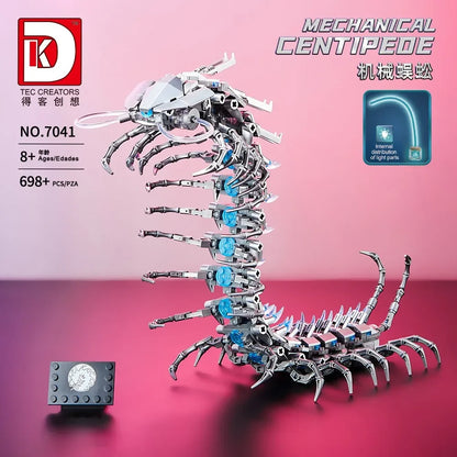 DK7042 Mechanical lantern Fish Model 	DK7041Technical Series Mechanical Centipede Building Blocks Brick Model for Kids Gift