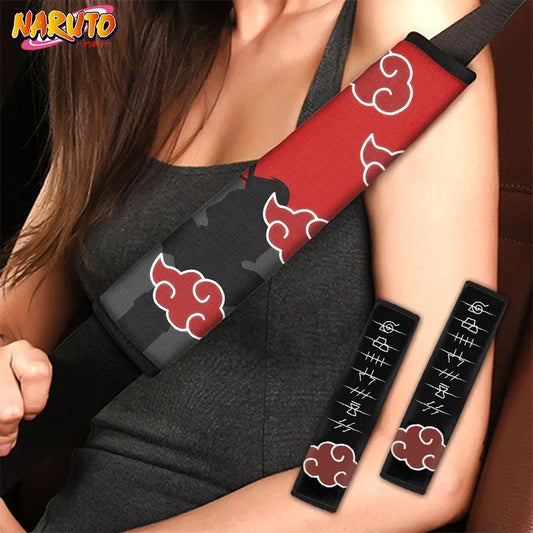 Naruto Car Seat Belt Covers - Soft Anime Shoulder Pads for Men & Women