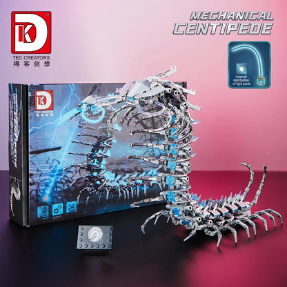 DK7042 Mechanical lantern Fish Model 	DK7041Technical Series Mechanical Centipede Building Blocks Brick Model for Kids Gift