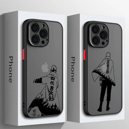 Become Hokage of Style! Anime Naruto iPhone Case - Matte Frosted Translucent TPU, Compatible with iPhone 15/14/13/12/11/XS/XR/X & More