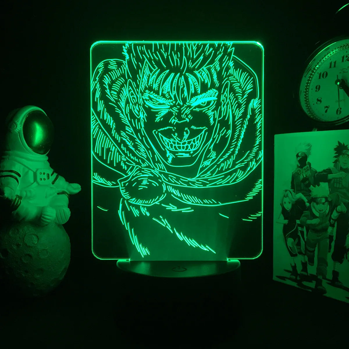 Berserk Guts 3D LED Night Light – Anime Acrylic Lamp with Remote Control