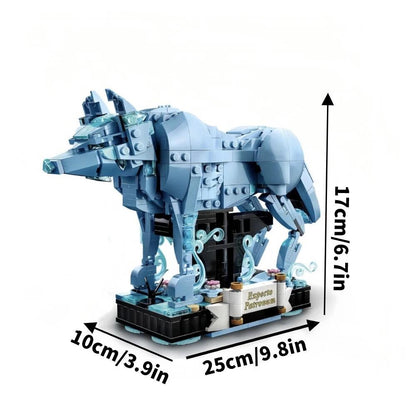 Wizarding World Moc Bricks 76414 Patronus Collectible 2-in-1 Building Blocks Set Christma Gift Idea for Teen Aged 14 and Up Toys