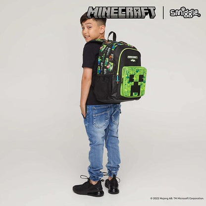 Ultimate Minecraft Fan Gear! Genuine Smiggle School Set - Backpack, Lunch Bag, Lunch Box, Water Bottle & More