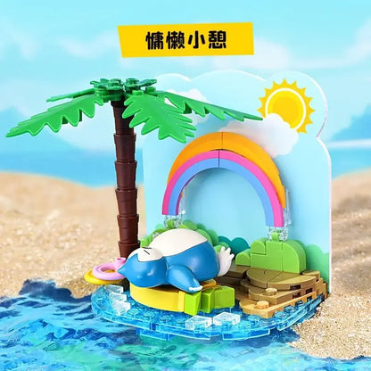 Pokemon Cartoon Pikachu Building Blocks Bulbasaur Toy Children's Assembled Model Pet Elf Kid Children Gift Compatible With Lego