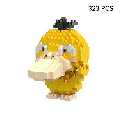 Blocks Small Cartoon Mini Building Block Pikachu Charizard Eevee Mewtwo Anime Assemble Action Pokemon  Model Dolls Toys