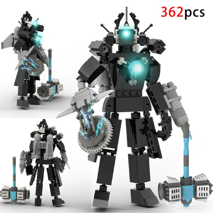 New Skibidi Toileted TVman Multi Joined Mini Action Figures Building Blocks TVman Speakerman Cameraman Model Toys for Kid Gift