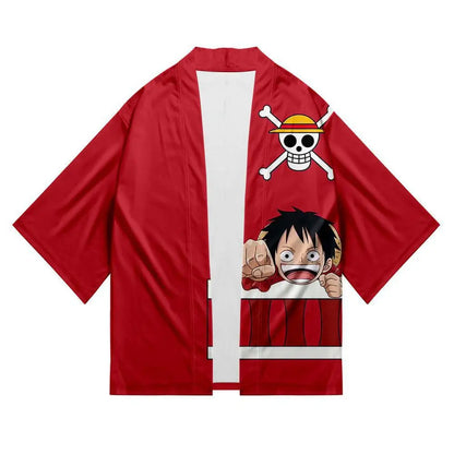 One Piece Cosplay Kimono - Luffy, Zoro, & Ace Cloak Cardigan Robe
